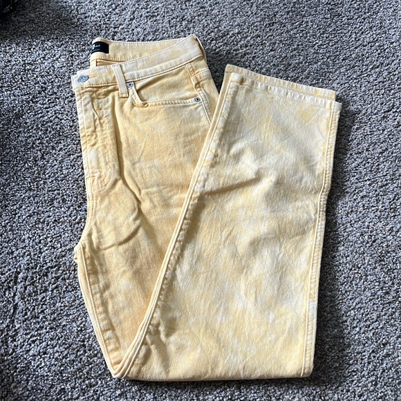 7 for all mankind yellow denim - Picture 2 of 6
